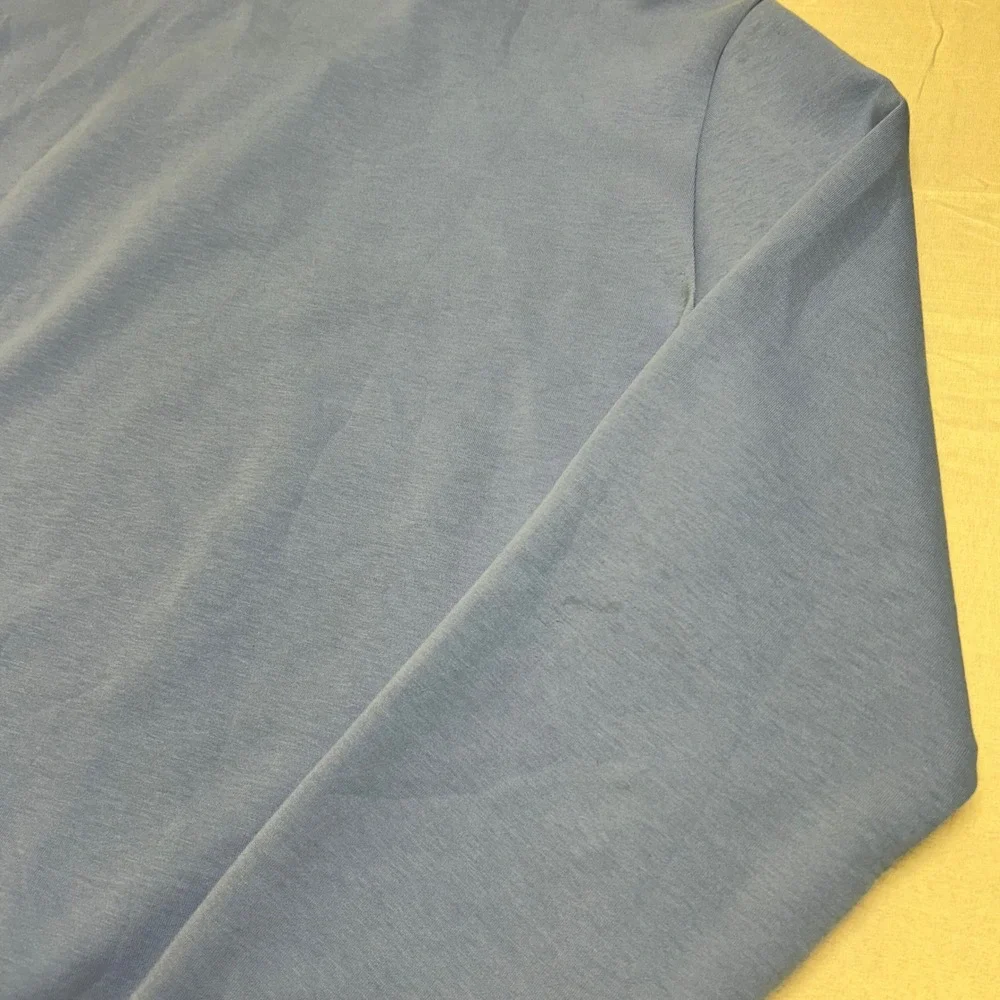 Polo Golf Ralph Lauren Mens XL Blue Quarter Zip Pullover Repellent Sweatshirt
